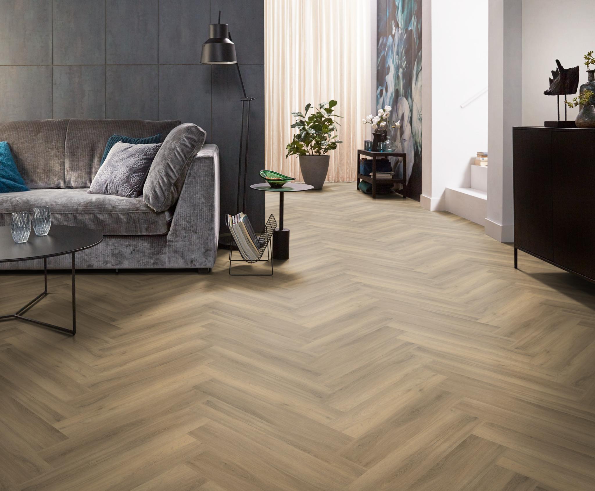 AMBIANT Spigato Natural Visgraat - PVC Click vloer