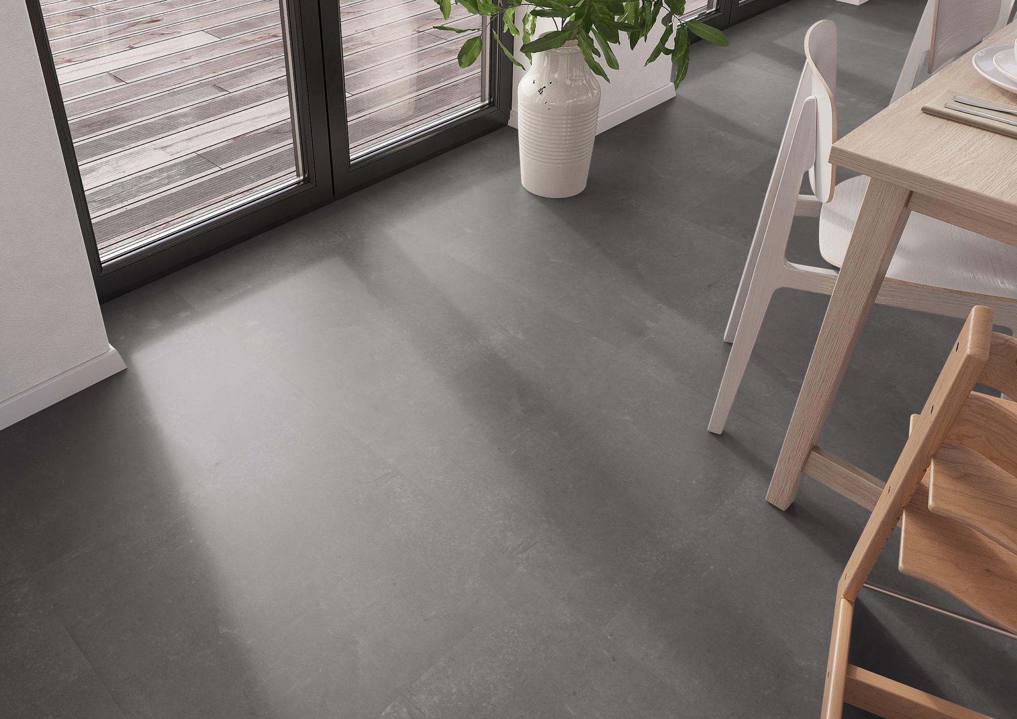 AMBIANT Ceramo Antracite - PVC Click Tegel