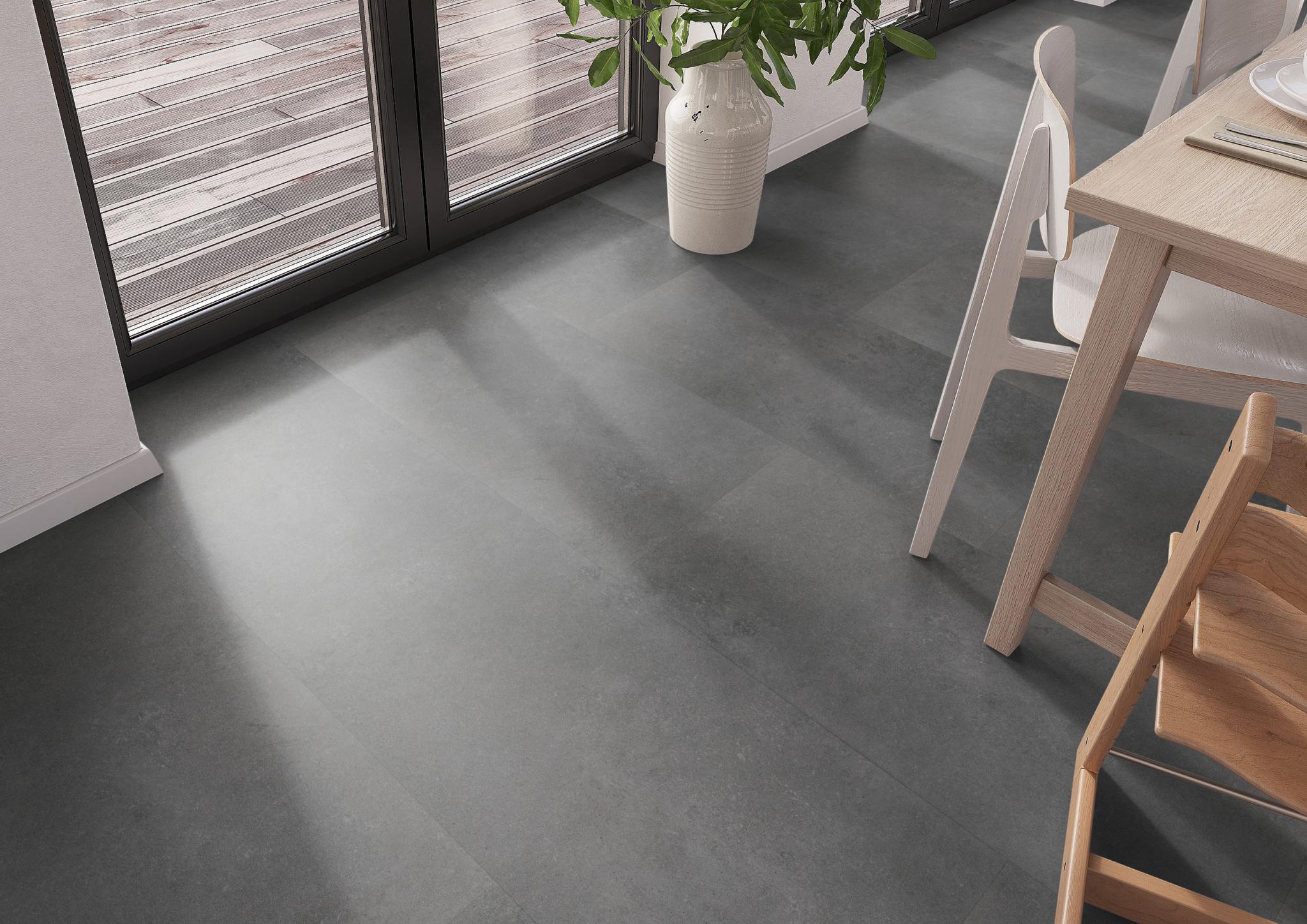AMBIANT Sarino Dark Grey - PVC Tegel Lijm