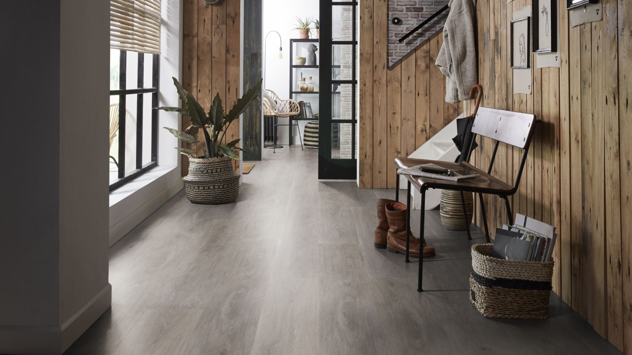 AMBIANT Robusto Grey Oak - PVC Lijm vloer