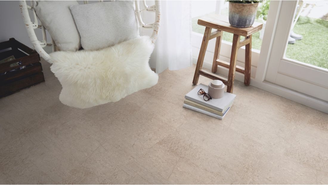 mFLOR Estrich Stone Beige - PVC Tegelvloer